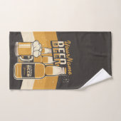 Personalisierte Bierflasche Sudsy Tasse Brauen Bar Badhandtuch Set (Handtuch)