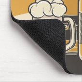 Personalisierte Bierflasche Sudsy Tasse Brauen Bar Mousepad (Ecke)