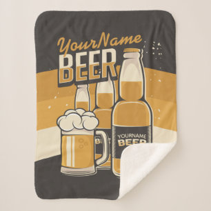 Personalisierte Bierflasche Sudsy Tasse Brauen Bar Sherpadecke