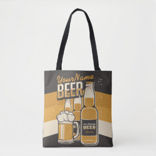 Personalisierte Bierflasche Sudsy Tasse Brauen Bar Tasche