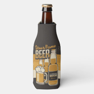 Personalisierte Bierflasche Sudsy Tasse Brauerei B Flaschenkühler