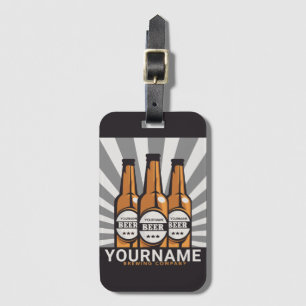 Personalisierte Bierflaschen Gepäckanhänger