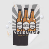 Personalisierte Bierflaschen Golfhandtuch (Insitu)