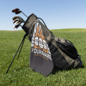 Personalisierte Bierflaschen Golfhandtuch (Gras)