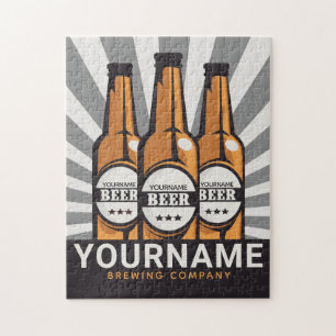 Personalisierte Bierflaschen Puzzle