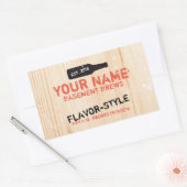 Personalisierte Bierflaschen Rechteckiger Aufkleber (Umschlag)