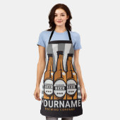 Personalisierte Bierflaschen Schürze (Getragen)