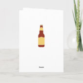 Personalisierte Bierliebhaber Hoppy Birthday Karte (Rückseite)