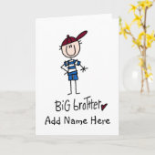 Personalisierte Big Brother Tshirts und Geschenke Karte (Gelbe Blume)