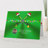 Personalisierte BIG, Hockey Weihnachtskarten, 3 GR Karte (Rückseite)