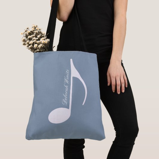 Personalisierte Big Musical Note on Dusty Blue Tasche (Von Nahem)
