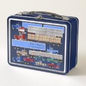 Personalisierte Big Rig Trucks Metal Lunchbox (Vorderseite)