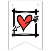 Personalisierte Biker Couple Wedding Wimpelkette (Zweite Fahne)