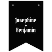 Personalisierte Biker Couple Wedding Wimpelkette (Zweite Fahne)