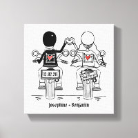 Personalisierte Biker-Motorrad-Hochzeitskanzel dru