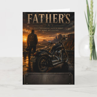 Personalisierte Biker-Vater Grüßkarte zum Vatertag Karte