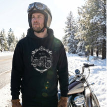 Personalisierte Biker-Weihnachts-Winterhoodie