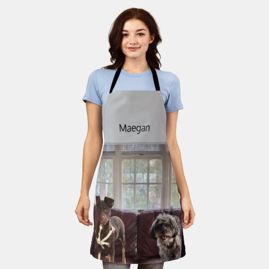 PERSONALISIERTE BILD-SCHÜRZE SCHÜRZE (Getragen)