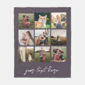 Personalisierte BildCollage für ein benutzerdefini Fleecedecke (Vorderseite)