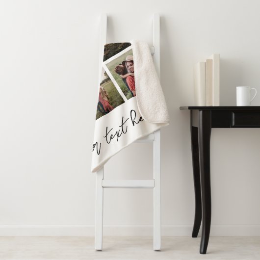 Personalisierte BildCollage für ein benutzerdefini Sherpadecke (Beispiel)