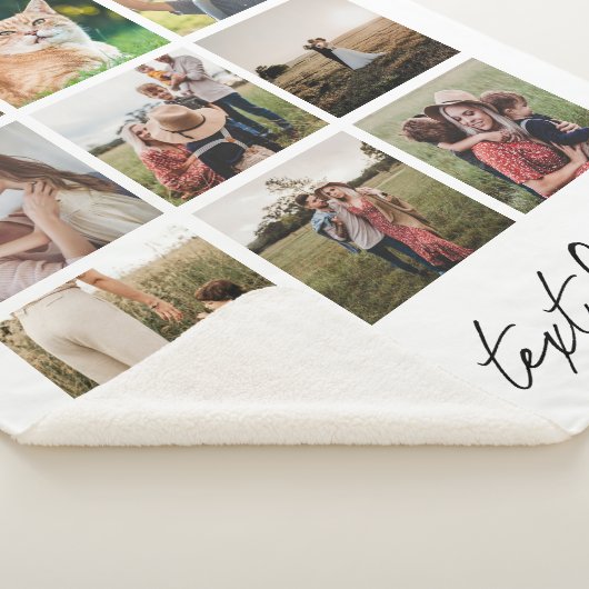 Personalisierte BildCollage für ein benutzerdefini Sherpadecke (3/4)