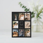 Personalisierte Bilderfamilie für benutzerdefinier Feiertagspostkarte (Stehend Vorderseite)