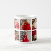 Personalisierte Bildergalerie 10 Foto Weihnachten Kaffeetasse (Mittel)