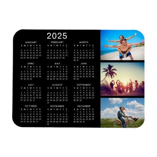 Personalisierte Bildergalerie 2023 Kalender Magnet (Horizontal)