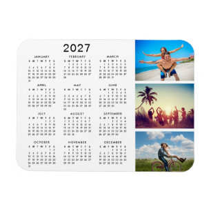 Personalisierte Bildergalerie 2023 Kalender Magnet