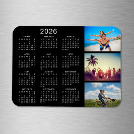Personalisierte Bildergalerie 2024 Kalender Magnet