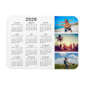 Personalisierte Bildergalerie 2024 Kalender Magnet (Horizontal)