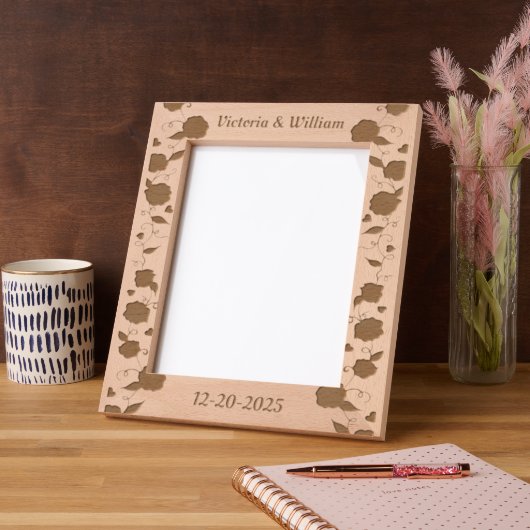 Personalisierte Bilderrahmen für Hochzeiten Geätzte Rahmen (Links)
