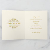 Personalisierte Bilderrahmen und Weihnachtskranz C Karte (Innenseite)