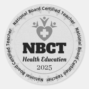 Personalisierte Bildung NBCT zertifizierte Lehre Runder Aufkleber