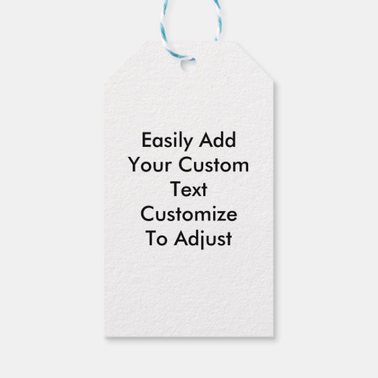 Personalisierte Bildvorlage Geschenkanhänger (Rückseite)