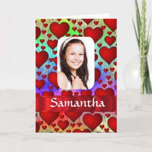 Personalisierte Bildvorlage Karte