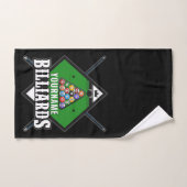 Personalisierte Billard NAME Cue Rack Pool Room Badhandtuch Set (Handtuch)
