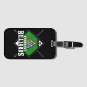 Personalisierte Billard NAME Cue Rack Pool Room Gepäckanhänger (Vorderseite (Horizontal))