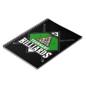Personalisierte Billard NAME Cue Rack Pool Room Notizblock (Linke Seite)