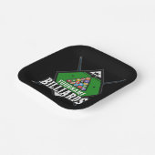 Personalisierte Billard NAME Cue Rack Pool Room Pappteller (Gewinkelt)