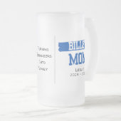 Personalisierte Billet-Mama mit wissenschaftlichen Mattglas Bierglas (VorderseiteRechts)