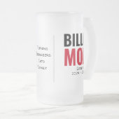 Personalisierte Billet-Mama mit wissenschaftlichen Mattglas Bierglas (VorderseiteRechts)