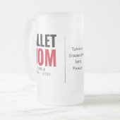 Personalisierte Billet-Mama mit wissenschaftlichen Mattglas Bierglas (Vorderseite Links)