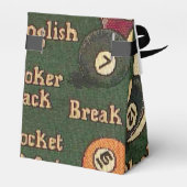 Personalisierte Billiardkugeln - Hintergrund Geschenkschachtel (Rückseite)