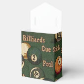 Personalisierte Billiardkugeln - Hintergrund Geschenkschachtel (Geöffnet)