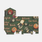 Personalisierte Billiardkugeln - Hintergrund Geschenkschachtel (Ungefaltet)