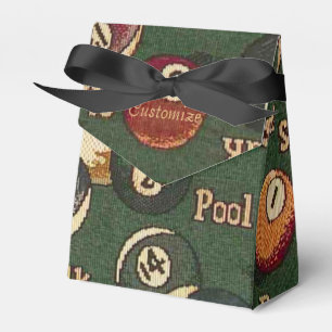 Personalisierte Billiardkugeln - Hintergrund Geschenkschachtel