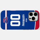 Personalisierte Bills Jersey American Football Case-Mate iPhone Hülle (Rückseite (Horizontal))
