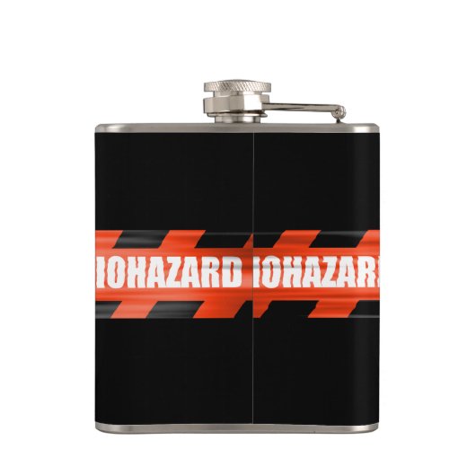 Personalisierte Biogefährdung Flachmann (Rückseite)