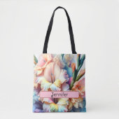 Personalisierte Birth Blume August Gladiolus Tasche (Vorderseite)